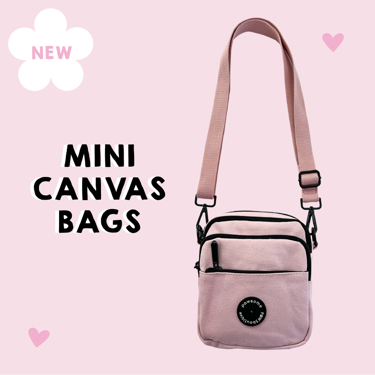 Mini canvas sling outlet bag