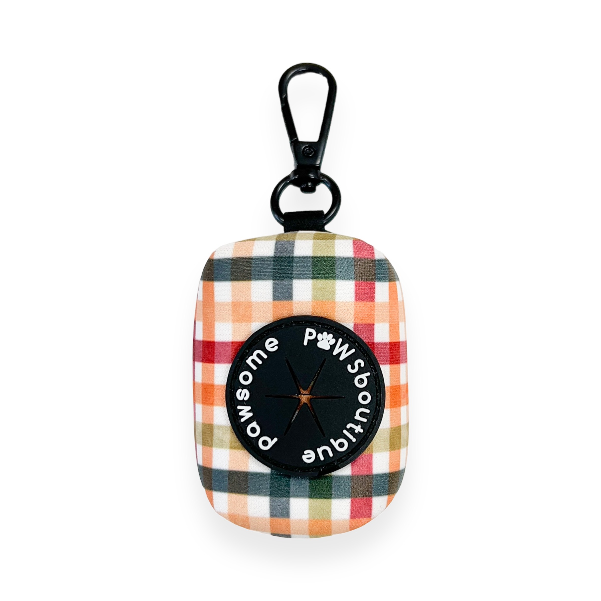 Poo Bag Holder - Plaid Pup